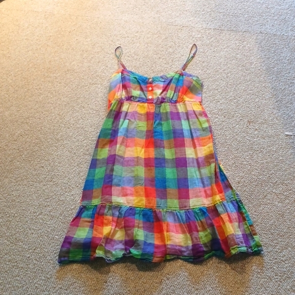 Old Navy Dresses & Skirts - OLD NAVY PLAID DRESS LARGE NWOT ADJUSTABLE STRAPS WITH LINER